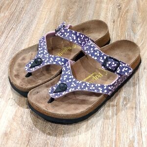 💜🤍Papillio by Birkenstock Floral Sandals in Pink and Purple Women's size 7💜🤍